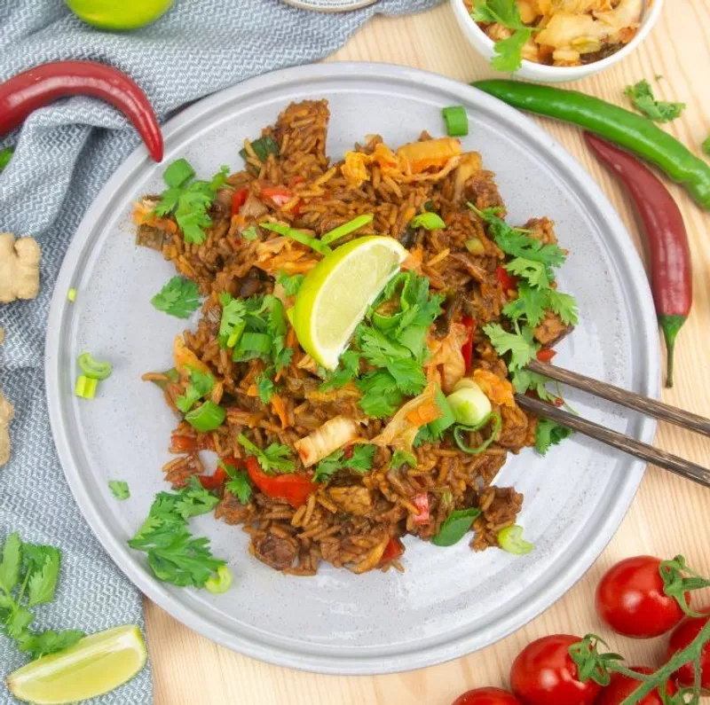 Smažená rýže "Nasi Goreng" s Kimchi