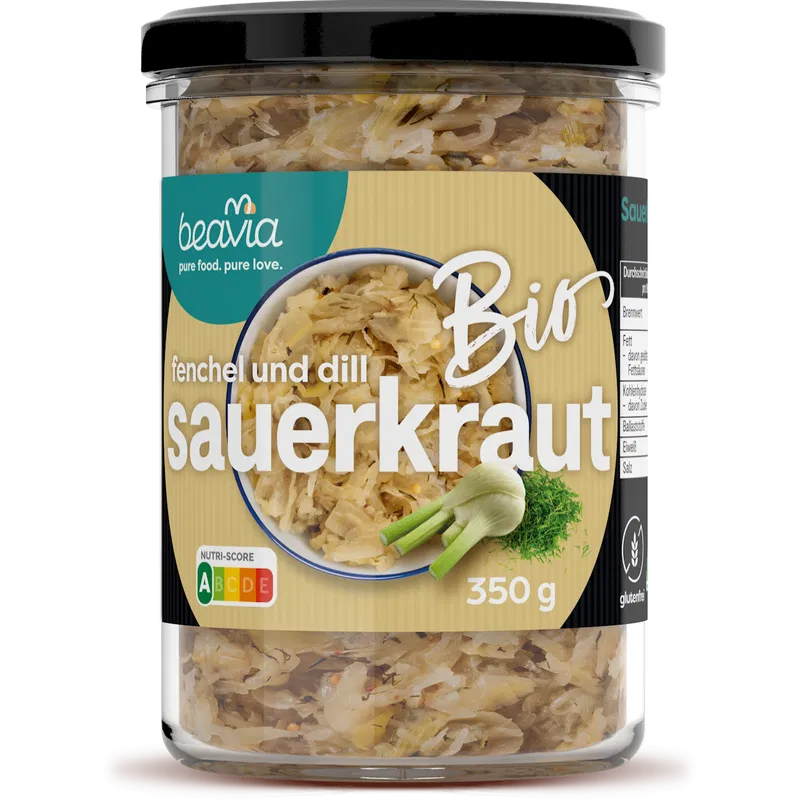 BIO Sauerkraut mit fenchel und dill - ungekühlt