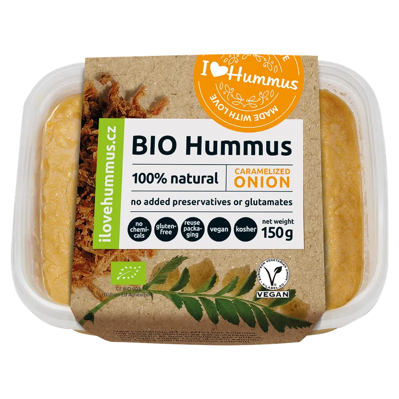 Hummus BIO caramelized onion