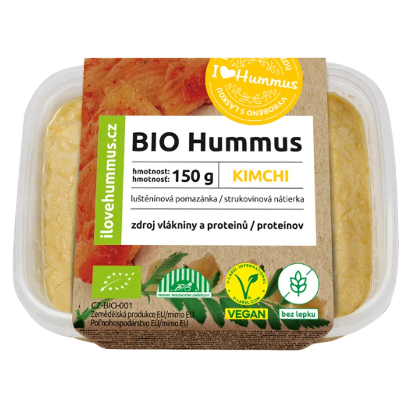 Product hummus-bio-kimchi