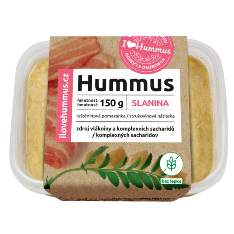 Product hummus-slanina