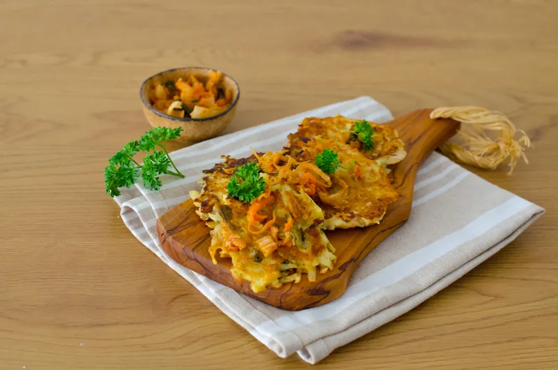 Bramboráky s kimchi