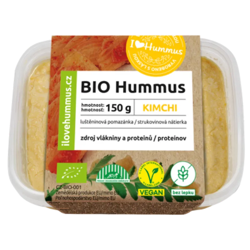 Product hummus-bio-kimchi