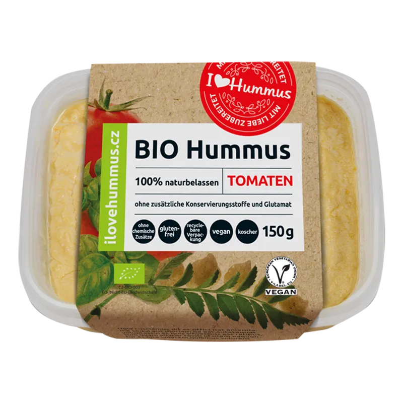 Hummus BIO Tomaten